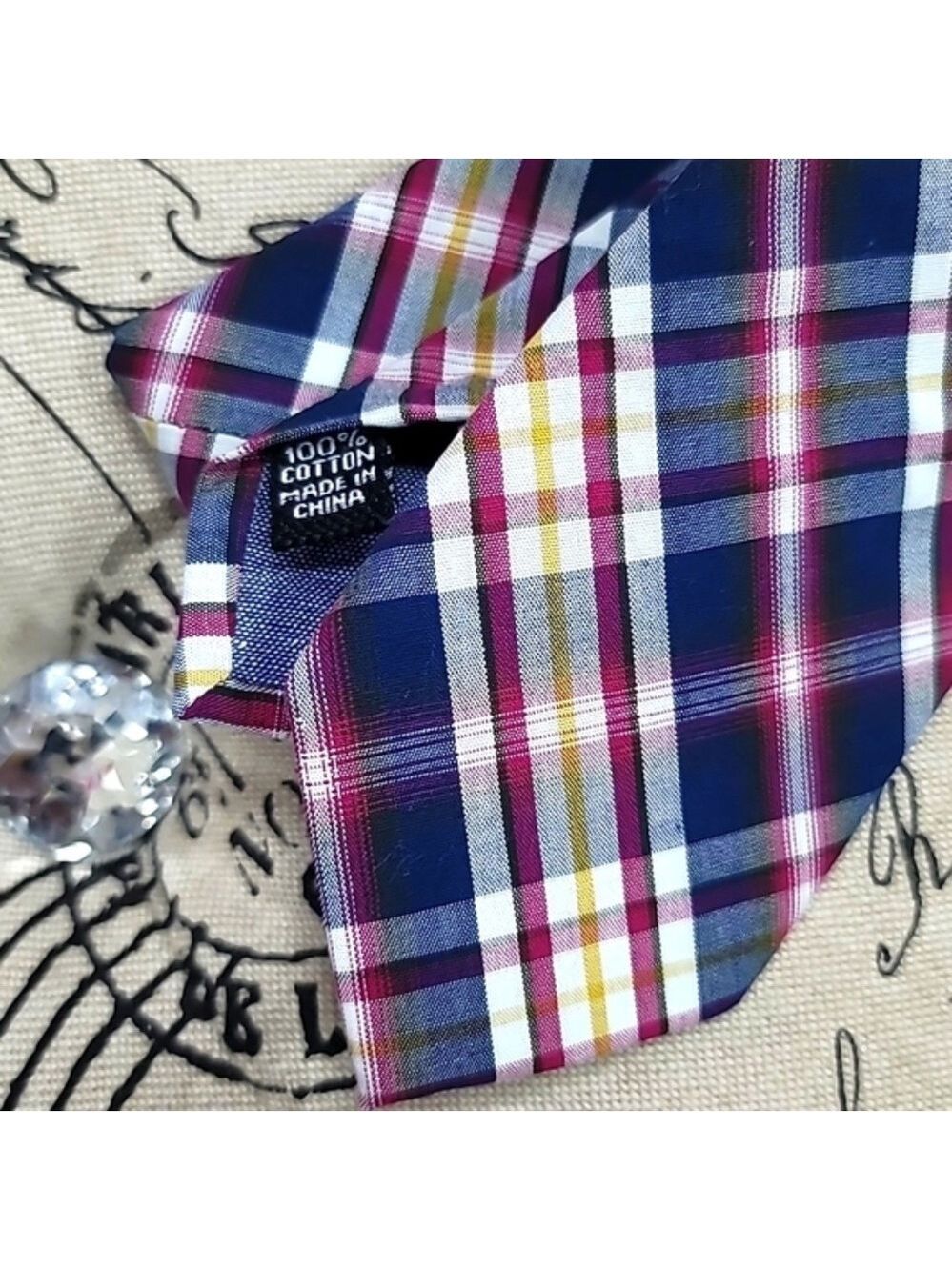 Nordstrom skinny plaid tie